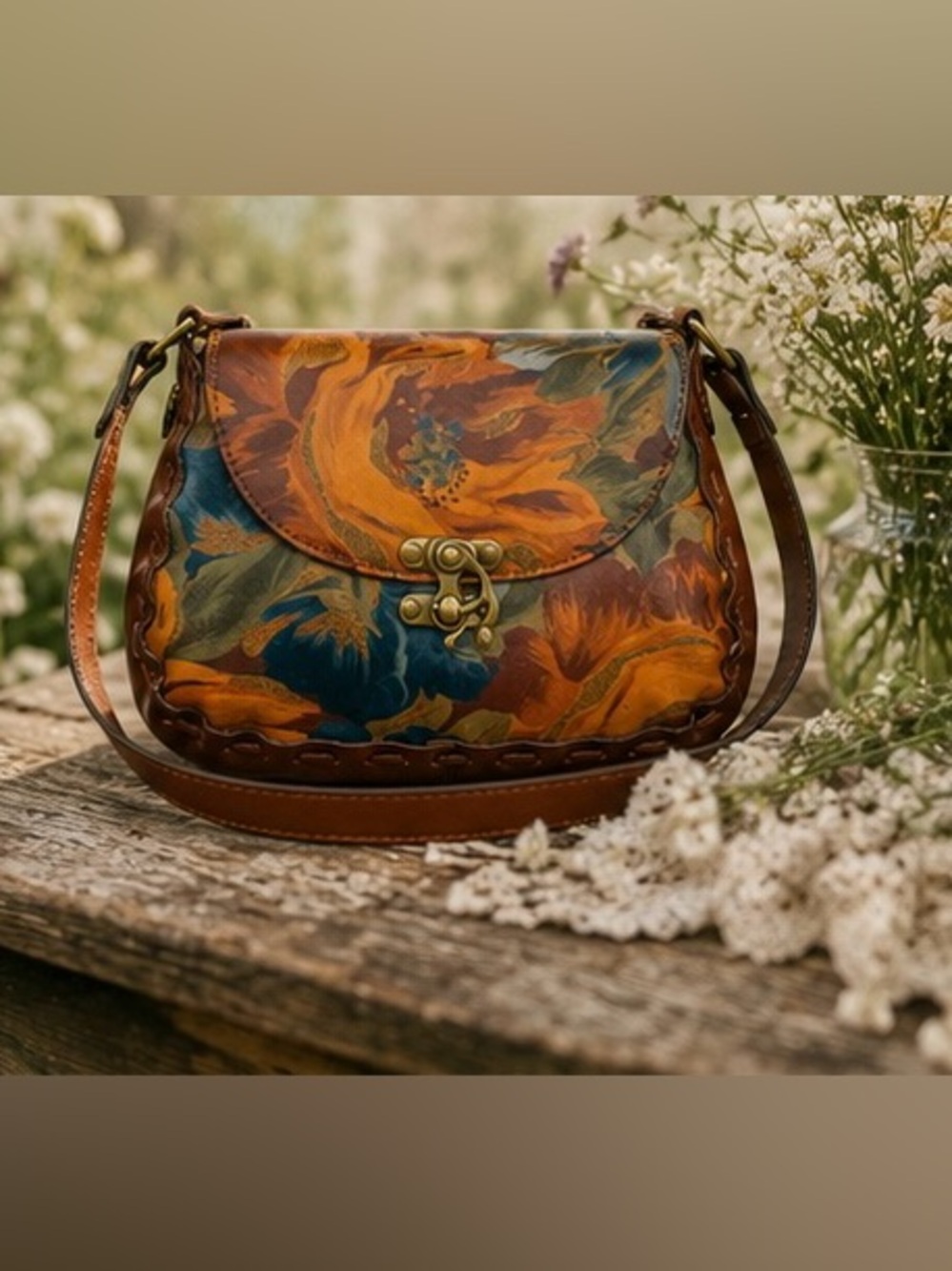 Patricia Nash Micaela Baguette | Marigold Harvest | Cottagecore Romantic Floral